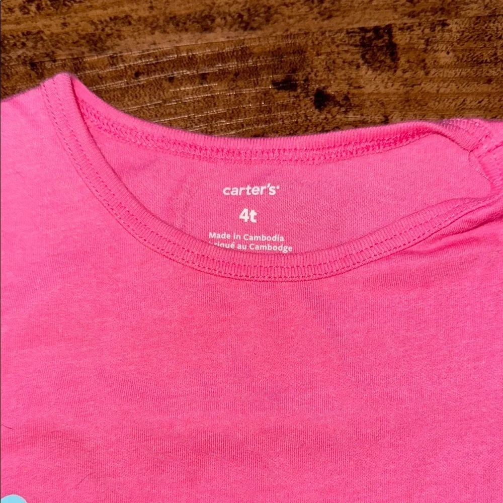 Carter's Pink Long Sleeve Tee with Ruffle Hem